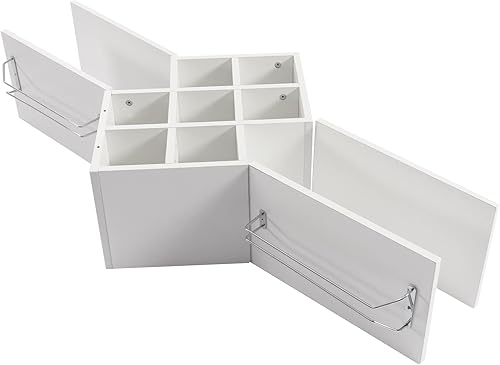 Miniatura 3 de WANLECY Estante de pared para botellas de vino, estante de exhibición para botellas de vino con estante de almacenamiento de 2 niveles, estante