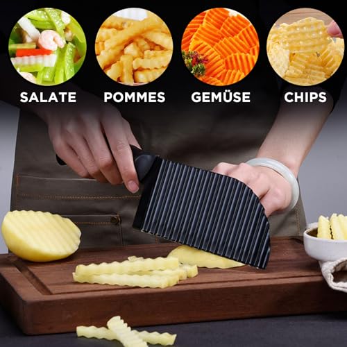 Wellenschneider Nedit Gemüse aus Edelstahl für kreative Snacks