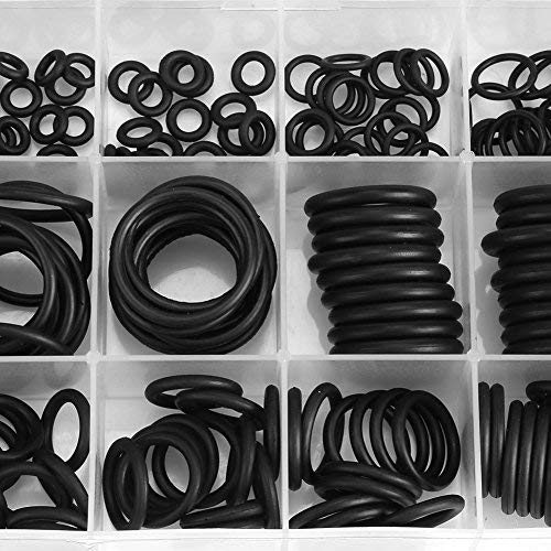 279Pcs 18 Sizes Rubber O-Ring Assortment Kit,Black O Ring Seal Gaskets Hydraulic Plumbing Gaskets