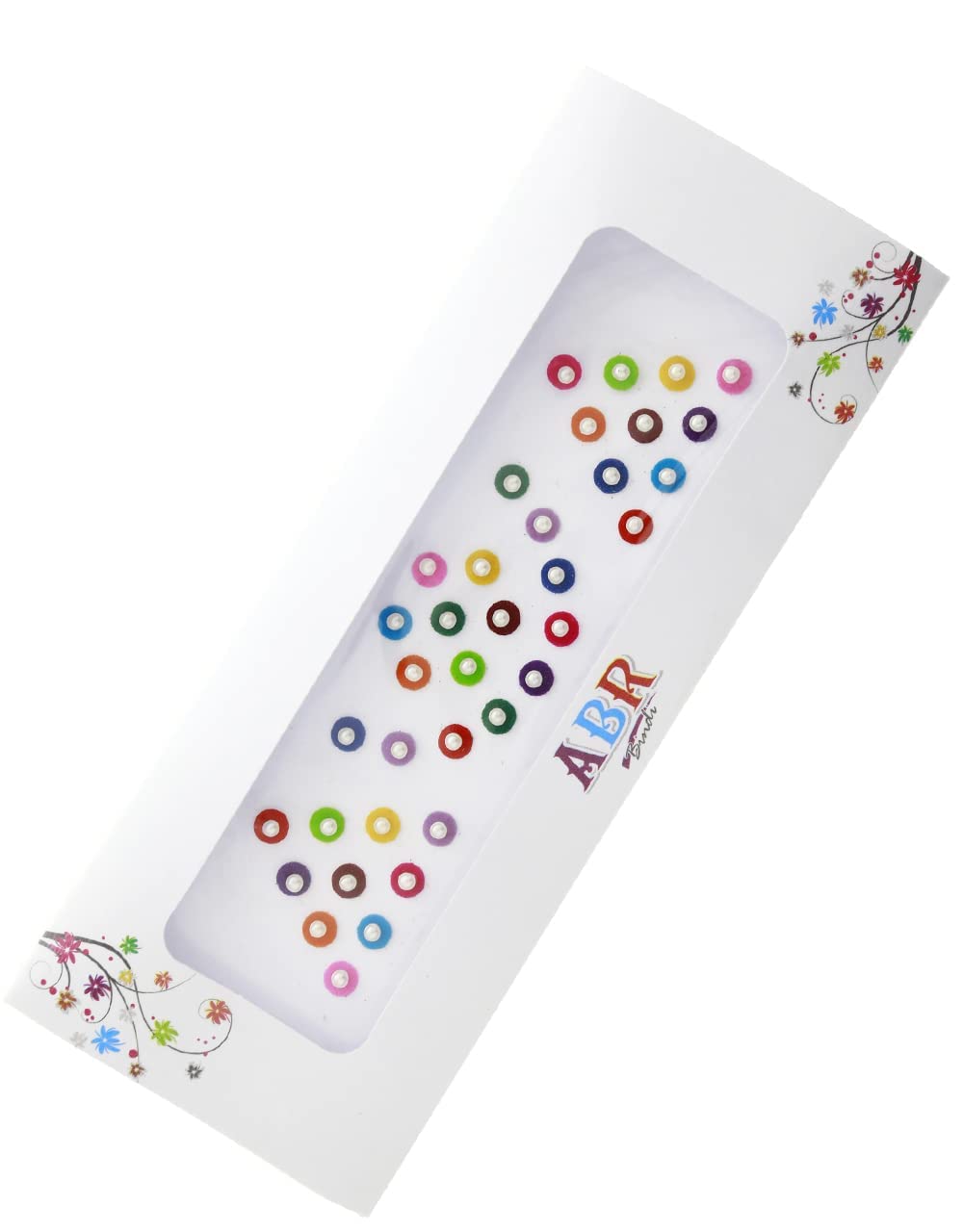 Anuradha Art Jewellery White Colour Small Shape Bindis For Women|Fancy Combo Packets Bindis For Women|Trendy Tikali Card Bindis