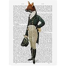 Trademark Fine Art Dandy Fox, Full by Fab Funky, 14x19