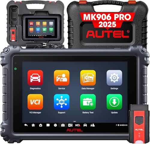 Autel MaxiSYS MK906 Pro, Mallette de Diagnostic Automobile, Codage ECU, Contrôle Bi-directionnel, 36+ Services, Autel Scanner Identique à MK908/Maxisys...