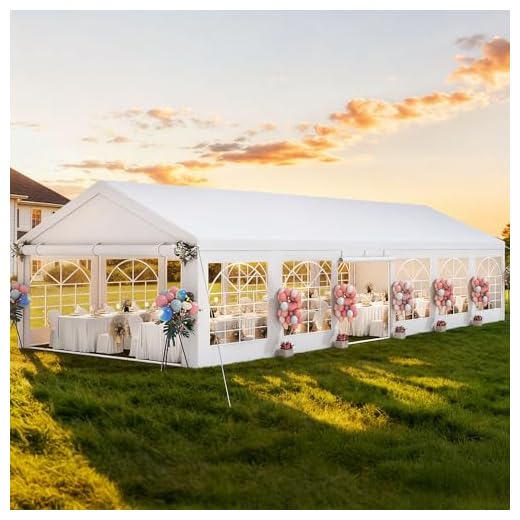 Best large umbrella australia DWVO 40x20FT Heavy Duty Party Tent