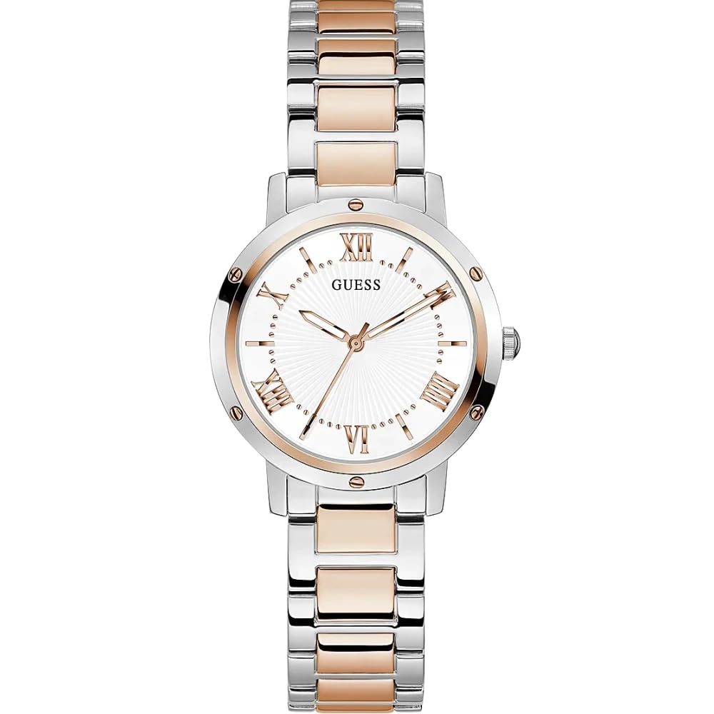 GUESS Analog Gold Dial Womens Watch-GW0404L3 Stainless Steel, Multicolor Strap (B09SJ13MSX) Amazon Price History, Amazon Price Tracker