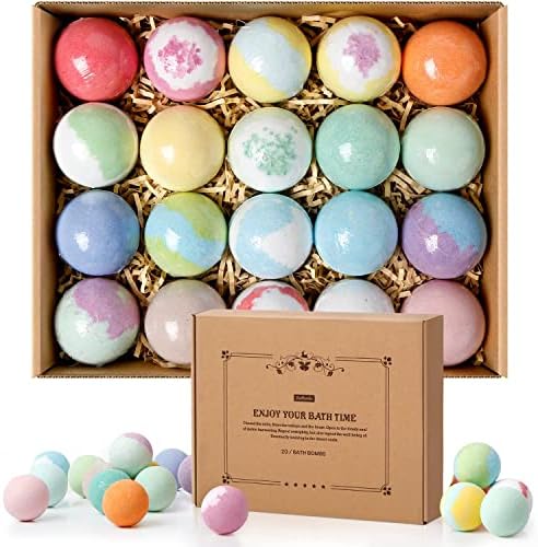 ZenBombs Bath Bombs Set, Natural Shea Butter & Safe Oil Bath Bomb