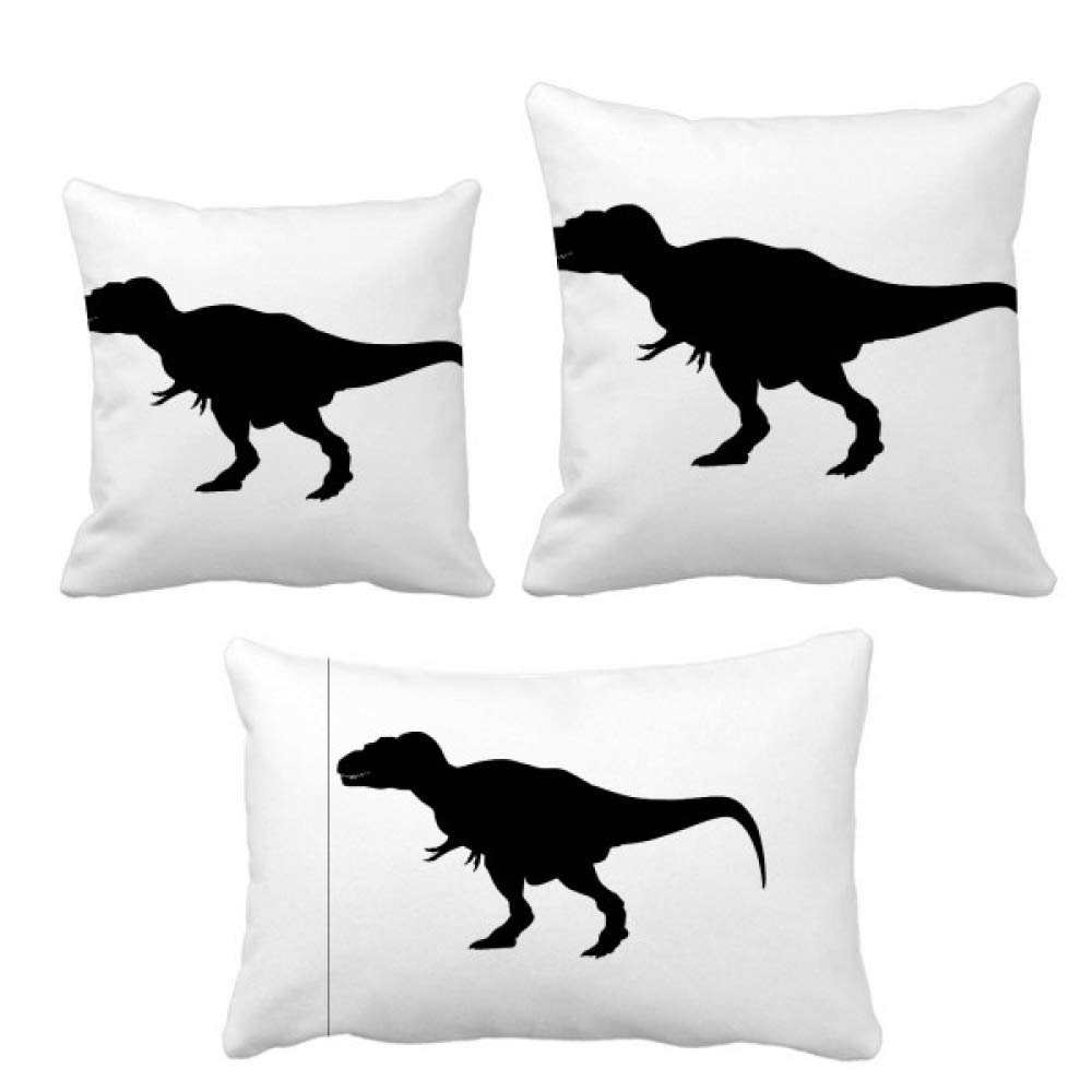 Housse de coussin dinosaure bouclés déco canapé et chambre enfant