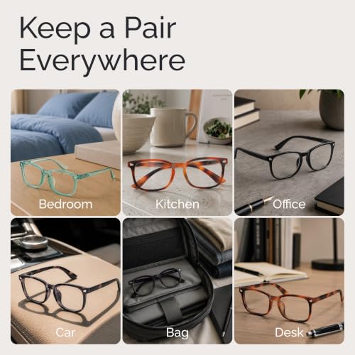 Image of CCVOO Reading Glasses for Women, Eye glasses, Blue Light Readers for Women, Cheaters