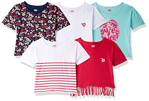 Image of Amazon Brand - Jam & Honey Girls' 100% Soft & Pure Cotton Regular Fit T-Shirts That are Both Comfortable and Stylish Comes in a Combo Pack