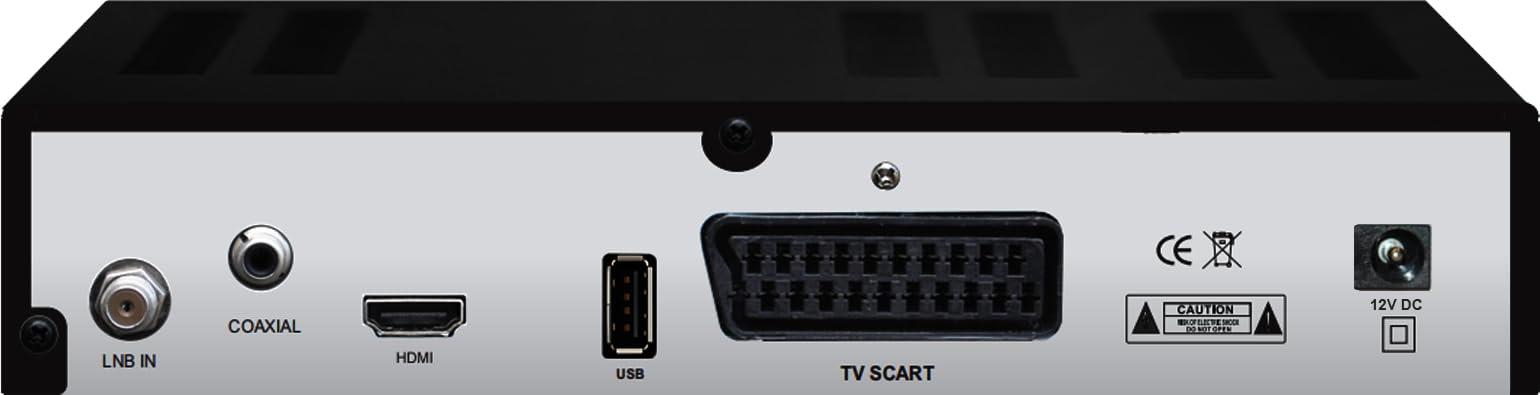 Digitale Satanlage Komplettset 60cm Sat-Schüssel Spiegel Antrazit HDTV Sat-Receiver 2X USB LNB 0,1dB Kabel Sat Anlage 1 Teilnehmer Full HD Astra 19°E Deutsch F-Steckern