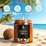 Christmas Scented Candles Set, 4 Pack Soy Candles for Home Scented, Holiday Christmas Gifts for Men Women, Scents of Pineapple Cocktail/Coconut Vanilla/Pink Sands/Bahamian Breeze - Image 3