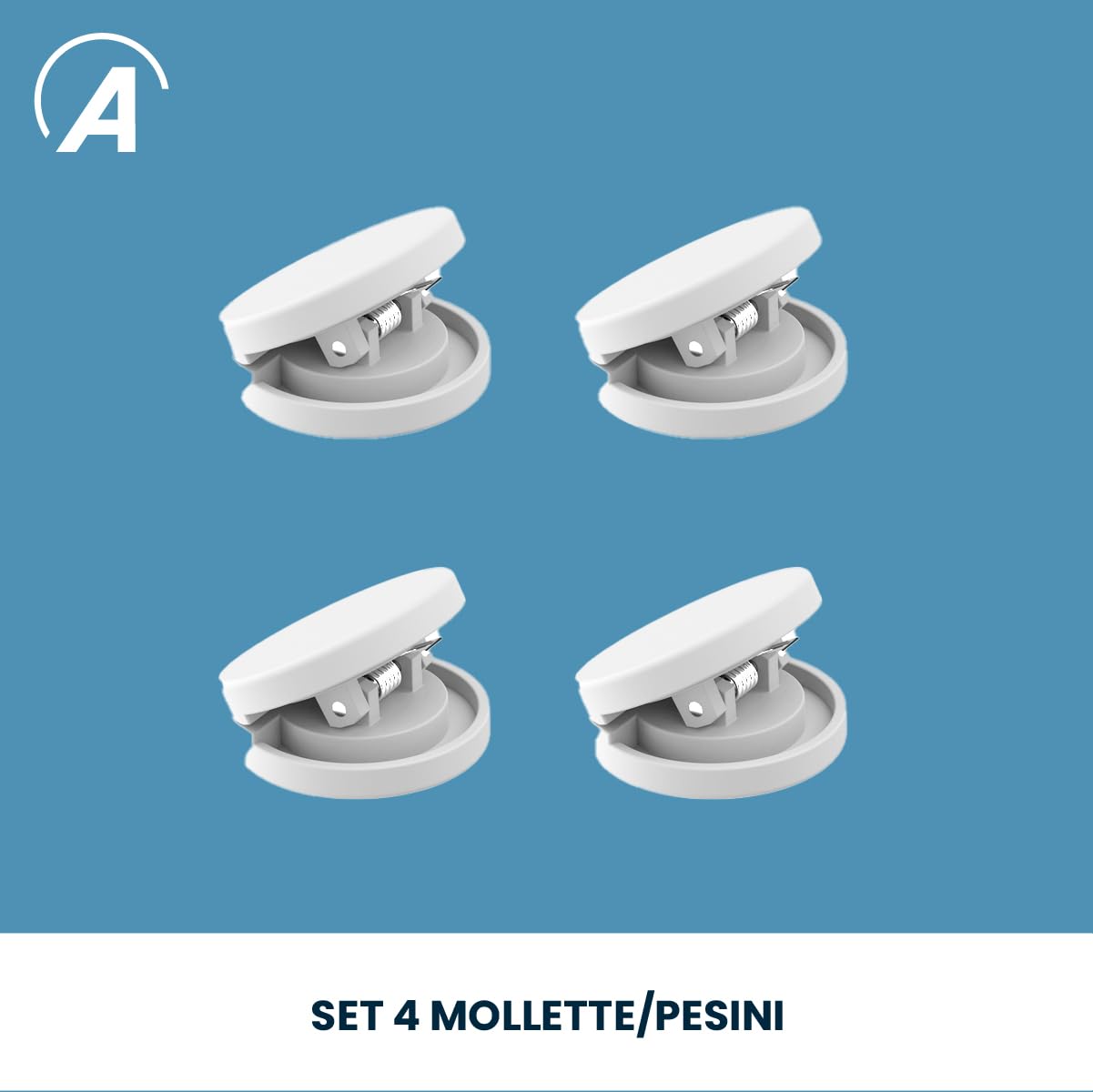 Ardes ARAIRST01/CLAMP Mollette Pesini Kit 4 Pezzi Ricambio Accessorio per Manichino Stiracamicie Ardes per Stirare Senza Pieghe Camicie, Maglioni, Magliette