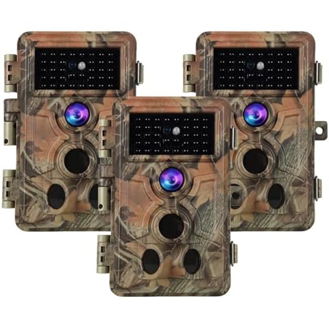 Folgtek 3-Pack 48MP Night Vision Trail Cameras Cover