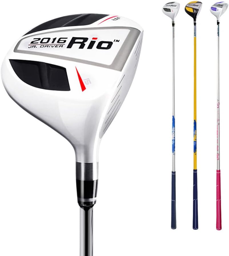 Golf Fairway Wood #1 Wooden Golf Club Wood Kids Golf Wood Driver Junior Golf Putter Golf Clubs for 3-12 Girls Boys