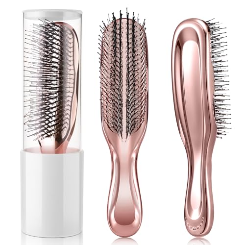Brosse démêlante anti-tiraillement pour cuir chevelu sensible et cheveux raides naturels