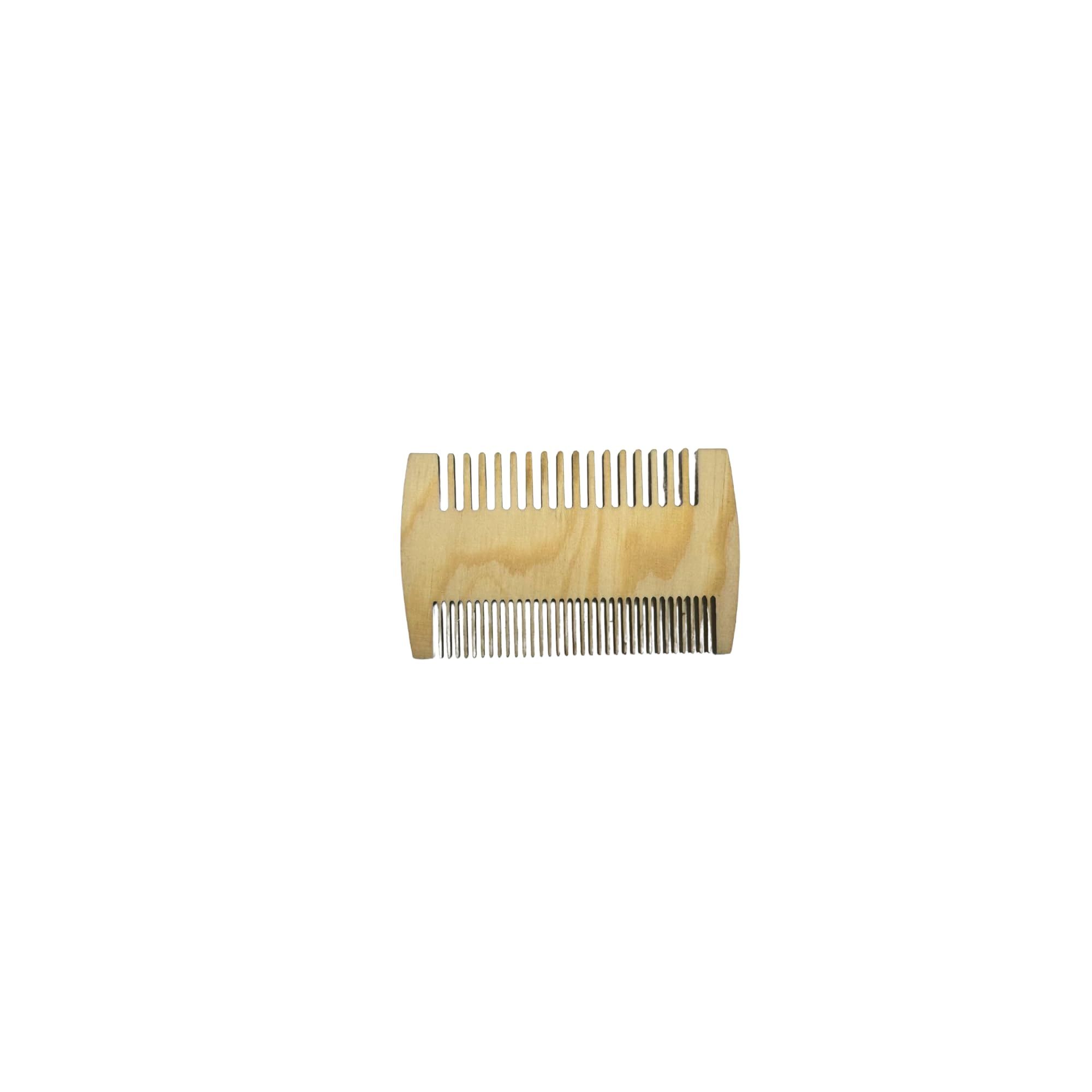 Wooden Beard Comb for HIM. Antistatic, Wooden, Pocket with Double Fine and Coarse Teeth for Men - Image 3