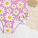 Toddler Bagy Girls Ruffle One Piece Swimsuits Cute Daisy Print Summer Swimwear Beach Bathing Suit for 2-6 Years