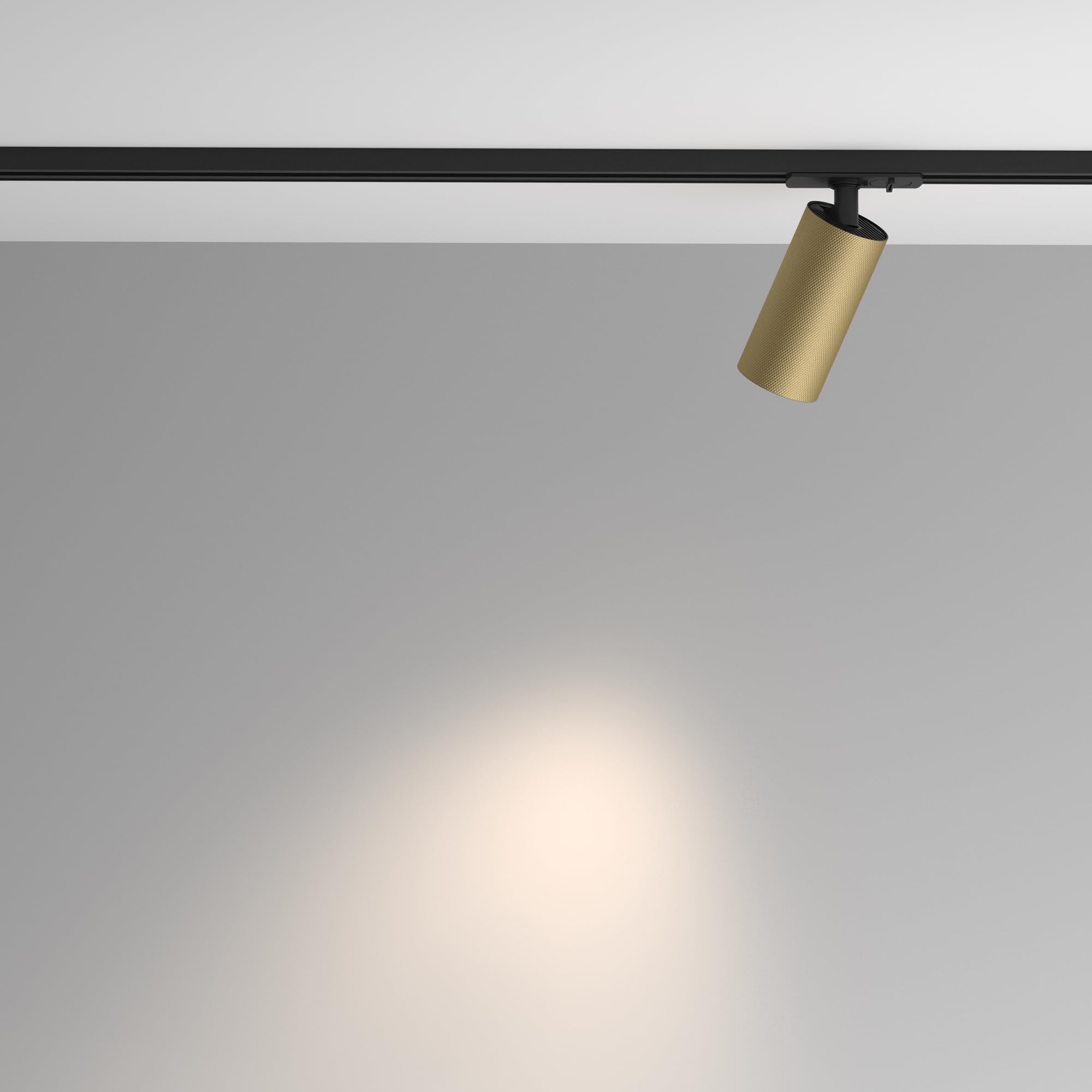 Maytoni Moderne Strahler für einphasiges Stromschienensystem UNITY Artisan 1x GU10 excl. Schwarz und Mattgold aus Aluminum 12W für Küche, Schlafzimmer, Wohnzimmer, Lobby