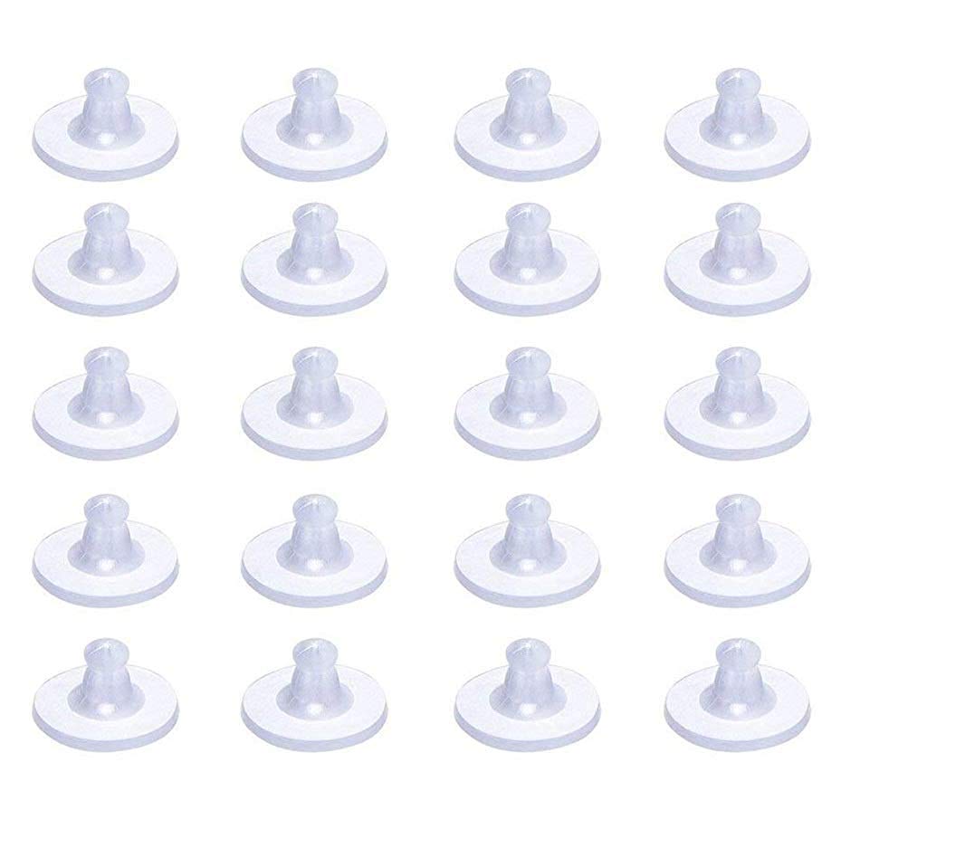 Fashion Accessories Womens Clear Silicone Long Nose Back Stoppers/Push Buttons/Findings Stud Earring Plugs (Golden and Silver) - 200 Pieces (B08VW4HLS4) Amazon Price History, Amazon Price Tracker