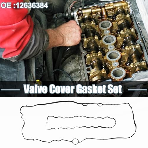 Image of uxcell 1 Set Valve Cover Gasket Replacement for Chevrolet Equinox 2018-2023 No.12636384 Black
