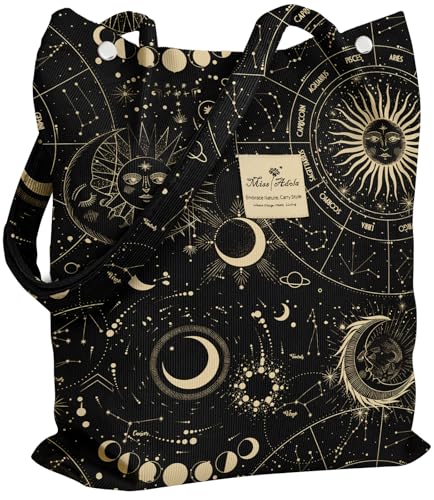 Miss Adola Corduroy Tote Bag for Women - Reusable Totes