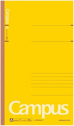 Kokuyo Campus - Cuaderno de notas 0276in 30 hojas color amarillo