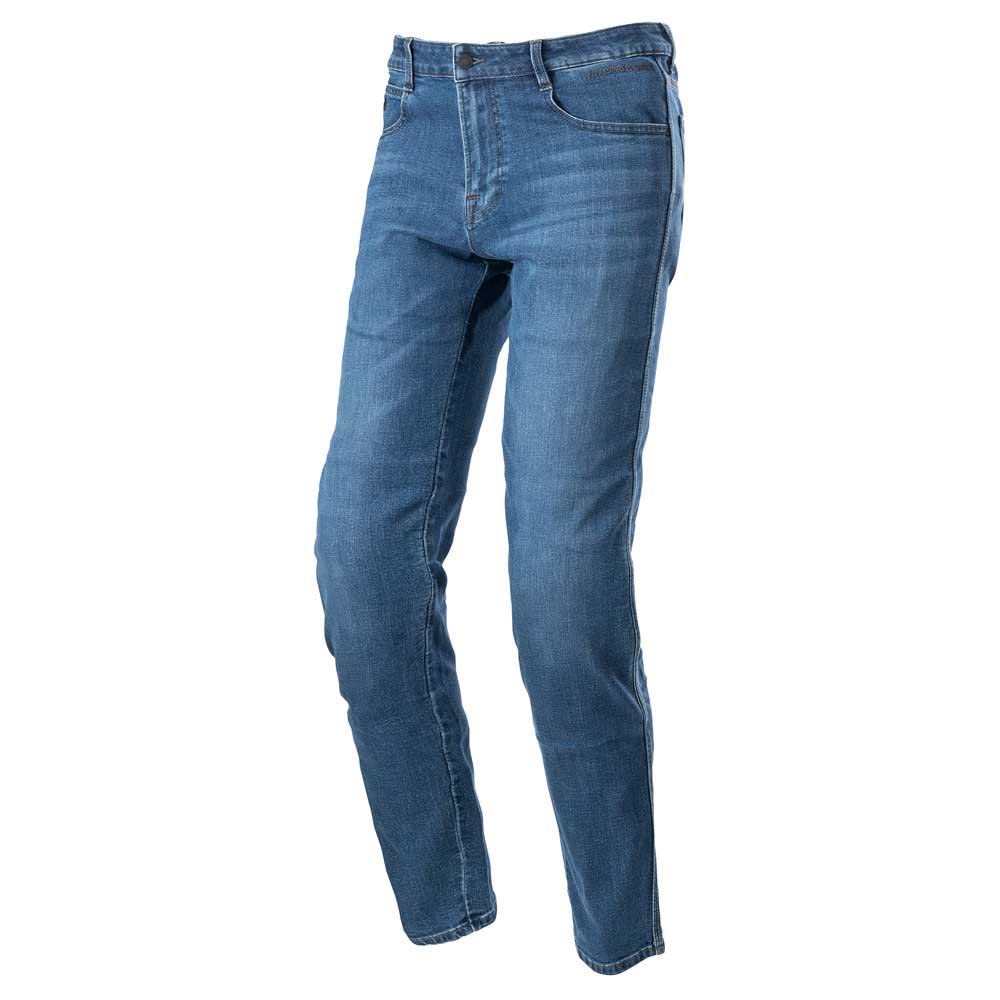 Alpinestars Radon Relaxed Fit Motorcycle Jeans (Blue, 34)
