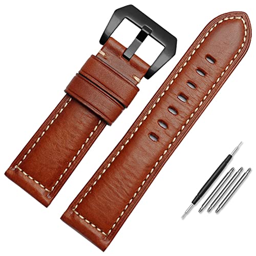 Bracelet montre cuir 26mm GUMMMY marron noir idéal au quotidien