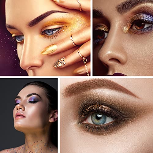 BEILI Brochas de Maquillaje Ojos,10PCS Uego de Brochas de Maquillaje Profesional,Brochas Para Sombras,Delineador de Ojos, Cejas,Pinceles Para Corrector,Difuminar,Cel de Labios (color primario) - imagen 5