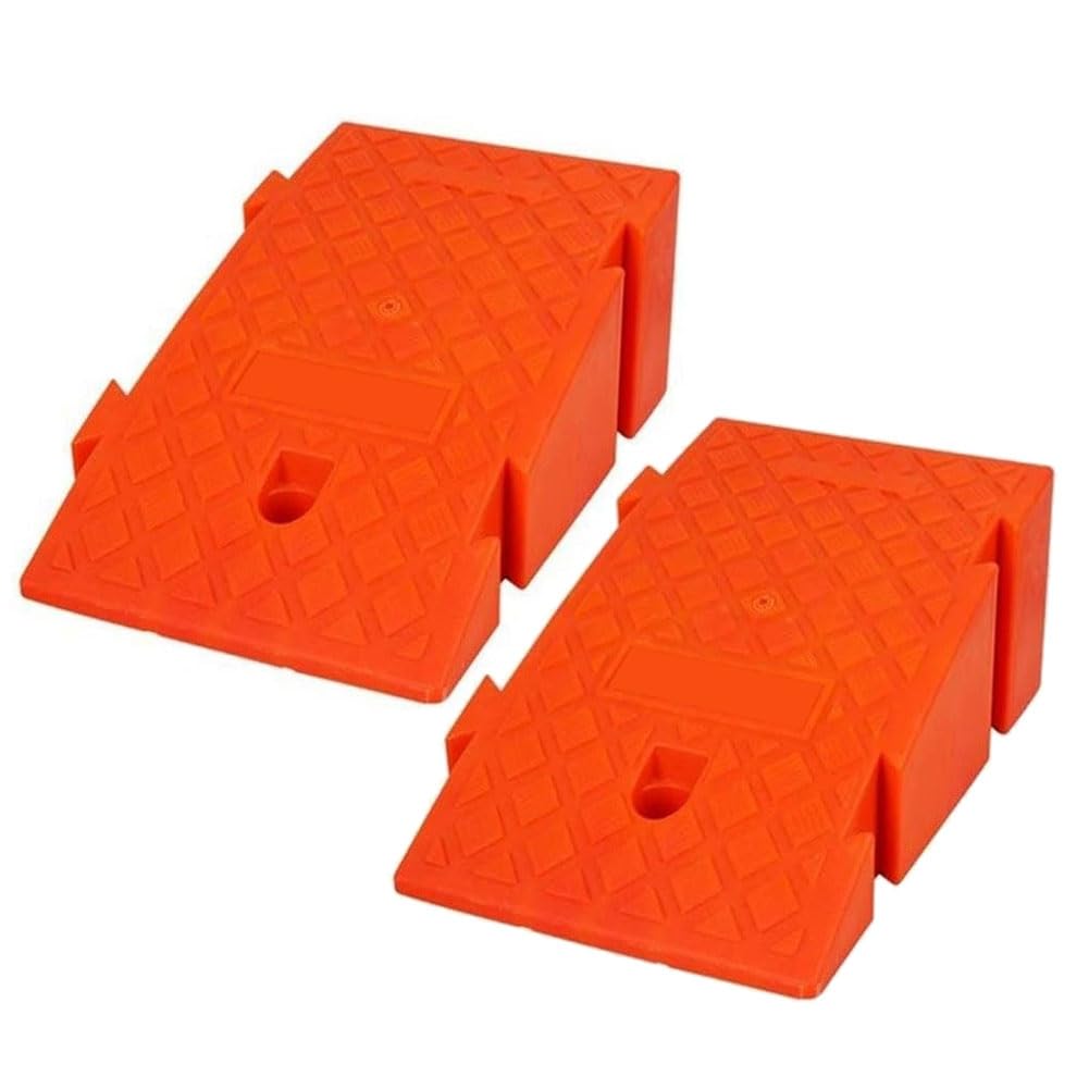 Ghygetrich Orangered Kerb Ramps For Cars, Car Ramps Kerb Ramp Wheelchair Ramp Ramp Motorbike Ramp Car Ramp Leveling Ramps