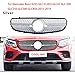 REAMIC ABS Diamond Grille Paraurti Anteriore Griglia per Mercedes Benz X253 Classe GLC GLC43 GLC 200 GLC250 GLC300 GLC450 2015-2018,Silver