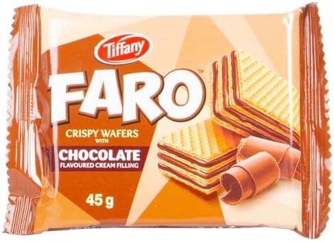 Tiffany Faro Crispy Wafers With Chocolate 45g
