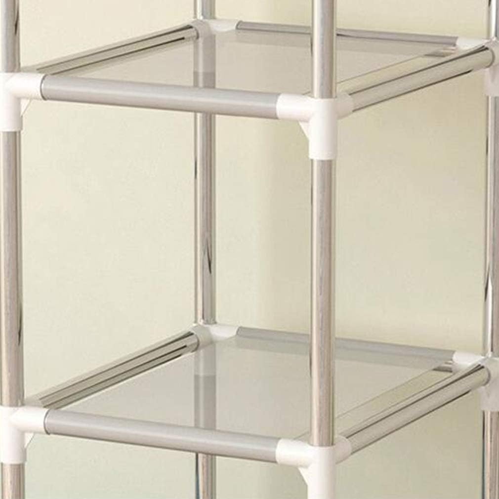 Cloth Wardrobe Clothes Closet, Portable Closet Wardrobe Storage Closet Standing Closet Fabric Cabinet Portable Wardrobe,E_128X45X168CM