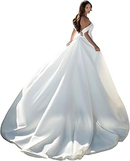 Long Sleeve Satin Wedding Dresses for Bride 2025 Mermaid Boho Beach Bridal Gowns with Slit