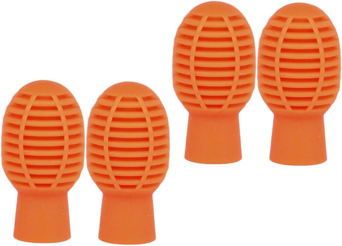 Cubiertas Silenciadoras para Baquetas x4 Naranja miniatura 1