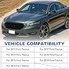 Front Bumper Grille Matte Black Grill Assembly Fits 2013-2019 Ford Taurus Fits 2013 2014 2015 2016 2017 2018 2019 Ford Taurus