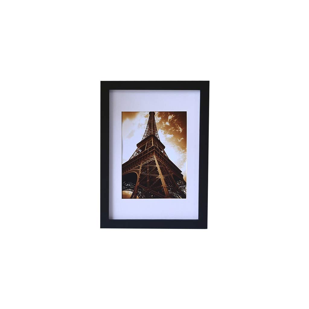 Cadre photo en bois noir 14 pouces pour décoration murale de maison