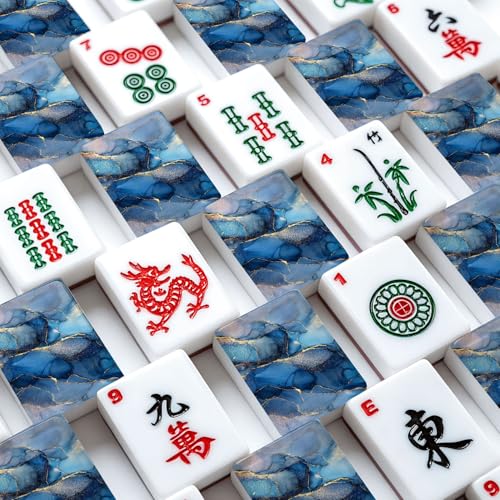 Set de Fichas American Mahjong Acrílicas 166 piezas con Bolsa miniatura 4