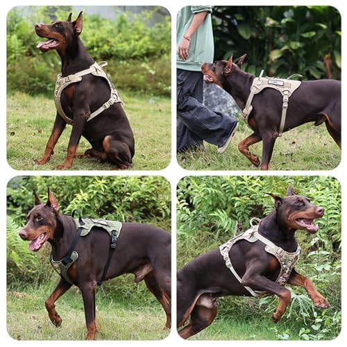 Arnés para perros grandes con asa para paseos seguros y caminatas de montaña 6
