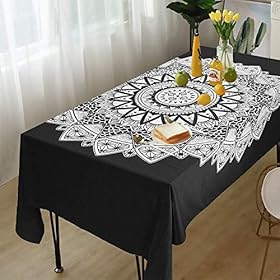 ENJOHOS Mandala Tapestry Black and White Tapestry Wall Hanging for Bedroom Living Room Dorm Decor, W79 x T59 51QBijD22HL. SS280