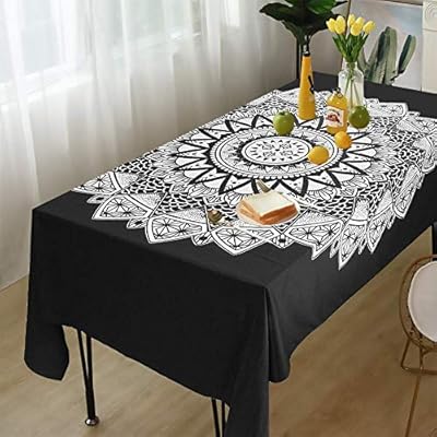 ENJOHOS Mandala Tapestry Black and White Tapestry Wall Hanging for Bedroom Living Room Dorm Decor, W79 x T59 51QBijD22HL. SS400