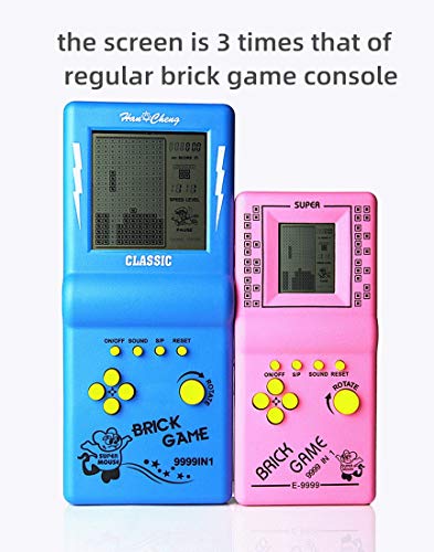 CZT-Nueva-Consola-de-Juegos-de-Ladrillos-de-Pantalla-Grande-Rompecabezas-clasico-Incorporado-23-Juegos-de-Velocidaddificultad-Ajustable-con-2-Pilas-AA-no-Incluidas-Azul CZT-Nueva-Consola-de-Juegos-de-Ladrillos-de-Pantalla-Grande-Rompecabezas-clasico-Incorporado-23-Juegos-de-Velocidaddificultad-Ajustable-con-2-Pilas-AA-no-Incluidas-Azul