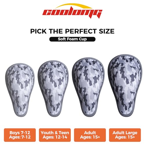 COOLOMG Athletic Flexible Cup Youth Boys Men Adult Soft & Hard Cup for Baseball Football Lacrosse Hockey MMA Boxing3