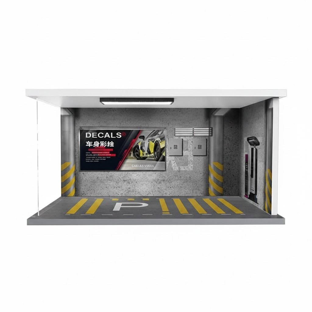 1/18 Garage Diecast Display Case Protection for Diecast Car Layout Collector Gray | Toys & Hobbies | Diecast & Toy Vehicles | Cars, Trucks & Vans | Contemporary Manufacture