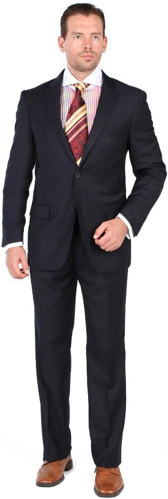 Mens 2 Button 2 Piece Modern Fit Suit - Wool/Silk Blend