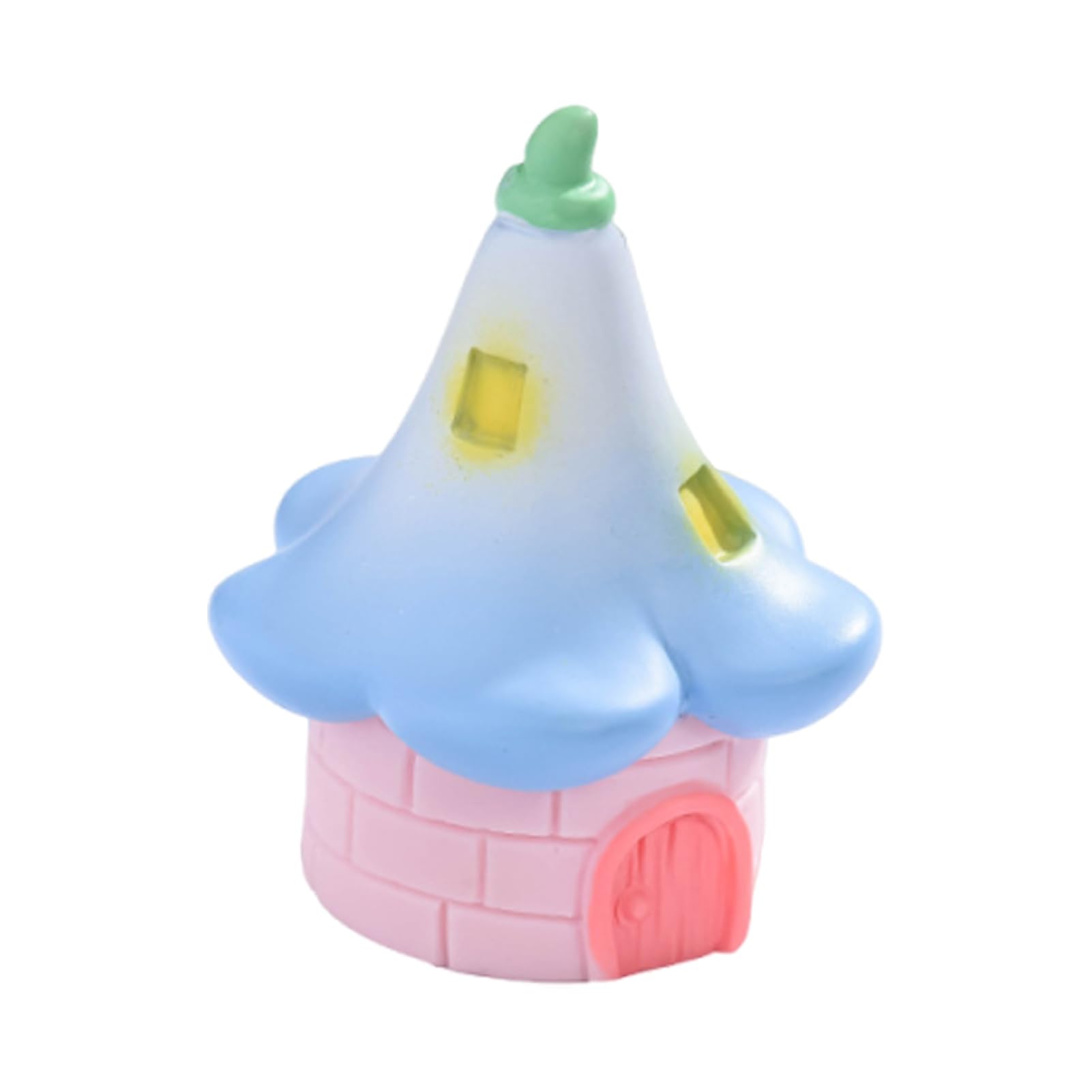 Virelynx Mini Fairy Garden House Figurine – Cute Sunflower Tulip Morning Glory, Tiny Resin House for DIY Micro Landscape Decor Garden