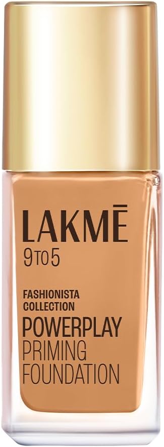 LAKMÉ 9To5 Primer + Matte Perfect Cover Foundation, W320 Warm Caramel, 25 ml