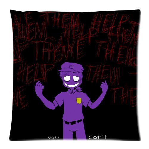 Lepilo Purple Guy F-NAF Custom Zippered Pillow Cases 18"x 18"(Twin Sides)