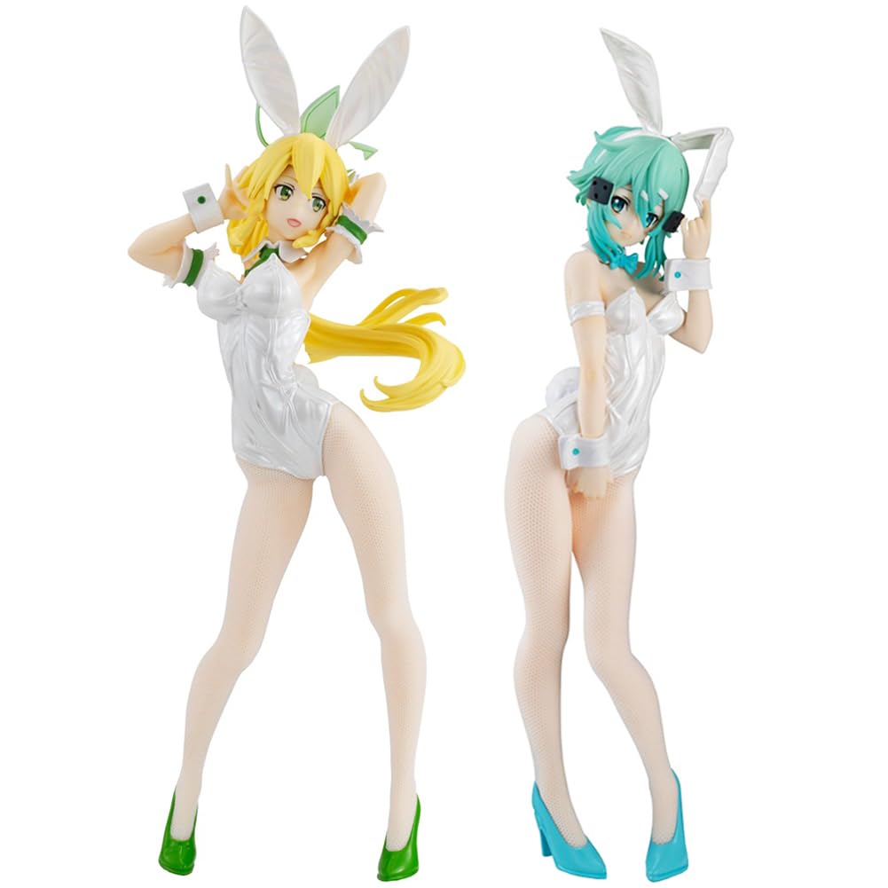 DEXSHUN Leafa Figuras Anime Asadashino Figura Conejito Blanco Chica Figura Modelo Anime Estatua Escultura PVC Decoración Decoración Regalo 28 cm