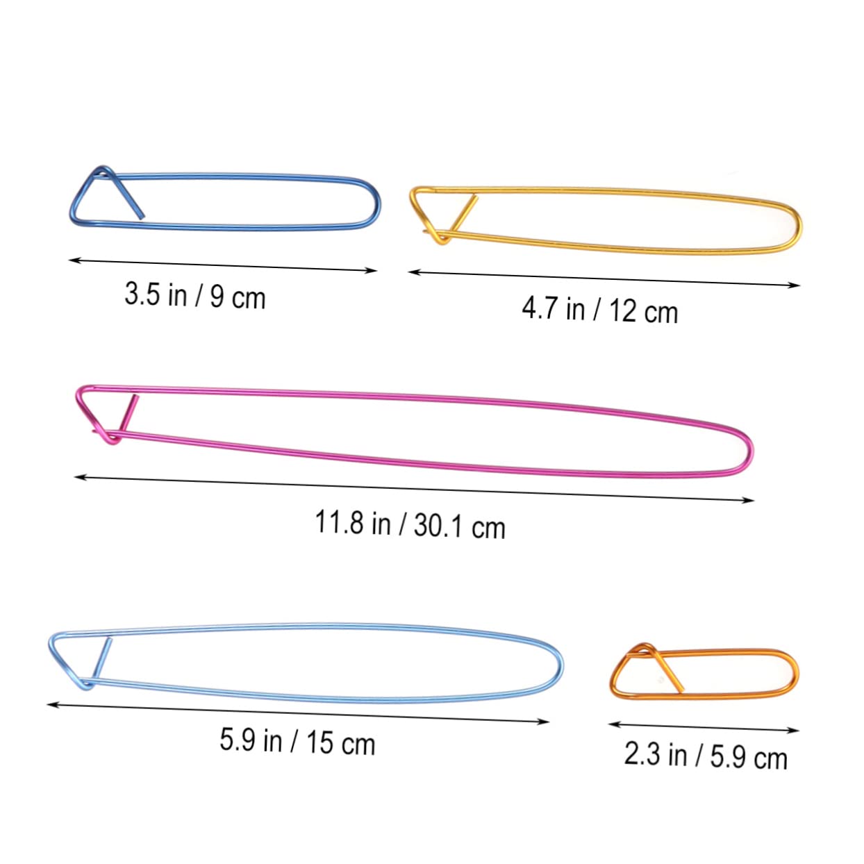 HAPINARY 10pcs Random Colors Yarn Stitch Holders Set Crochet Knitting Kit Holder Assorted Sizes