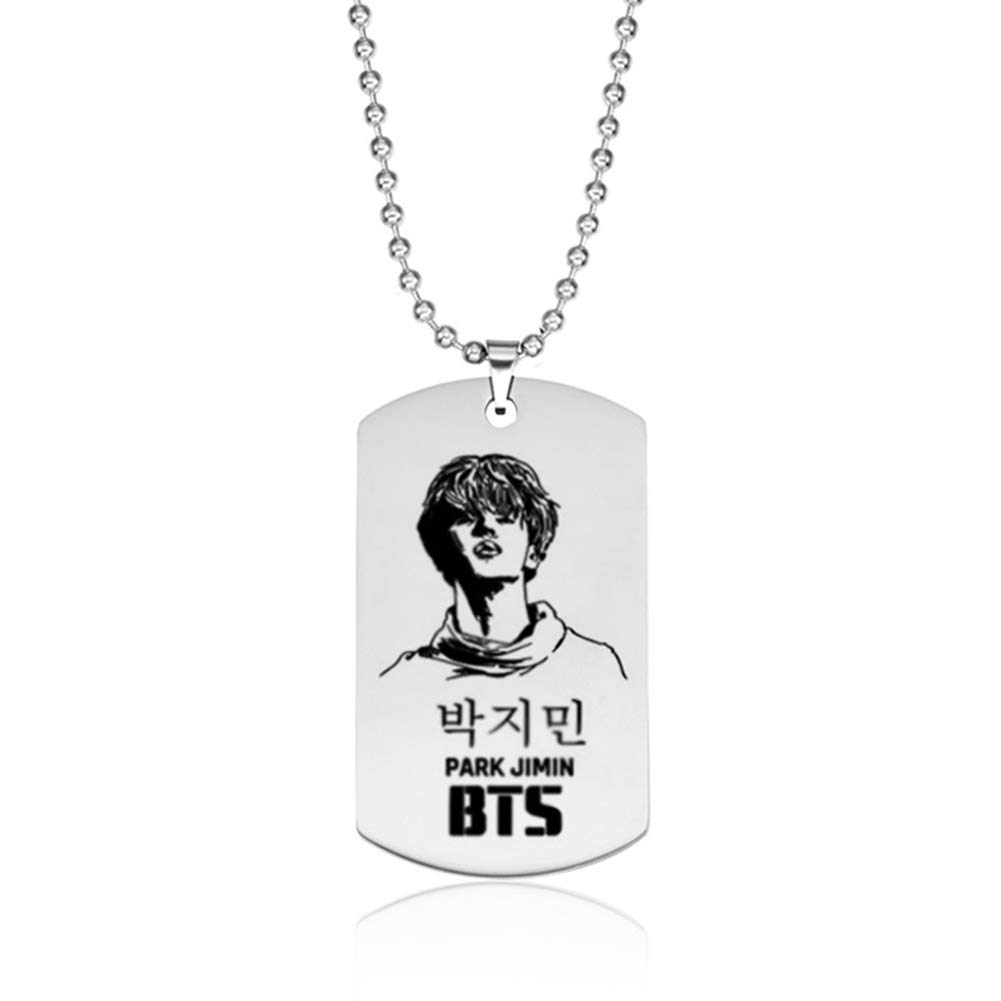 Forberesten BTS Necklace | Kpop Bangtan Boys Jungkook, Jimin, V